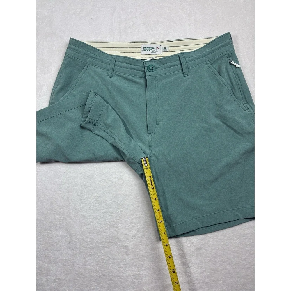 Wellen Cruiser Shorts Mens 33 Green Hybrid Chino 7